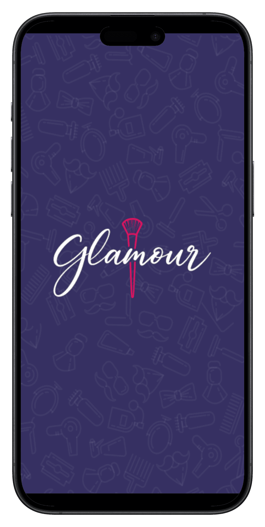 Glamour app — splash screen